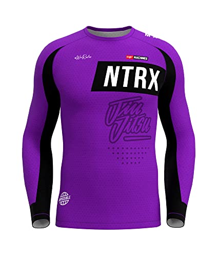 Anthrax Rashguard BJJ Warrior - Rangierte Farbvorlage für Brazilian Jiu Jitsu - Funktionsshirt Herren Langarm Haltbarkeit - Dry-Fit Funktion von Anthrax