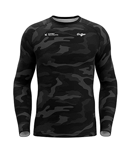 Anthrax Rashguard Camo - Activewear für Herren Langarm – LSF-Schutz - Quick Dry - Multifunktionsshirt für Outdoor-Aktivitäten - Leichtes Material – Verschiedene Designs und Farben von Anthrax