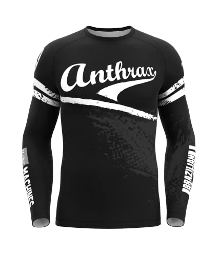 Anthrax Rashguard - Funktionsshirt Herren Langarm Fury Reihe - BJJ und MMA Shirt - Dry Fit Funktion - Leichtes und Luftdurchlässiges Material - Verschiedene Designs - Schutz vor Reibungen von Anthrax