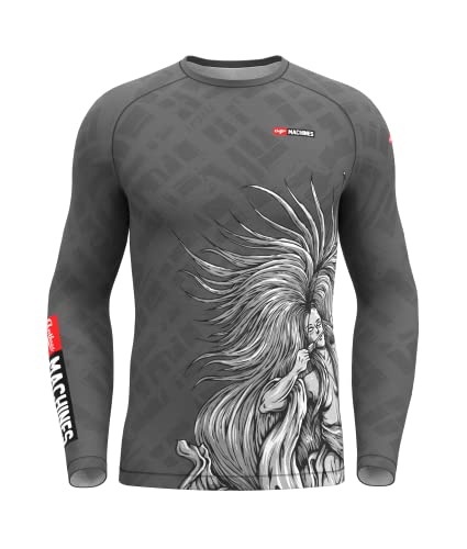 Anthrax Rashguard - Funktionsshirt Herren Langarm Fury Reihe - BJJ und MMA Shirt - Dry Fit Funktion - Leichtes und Luftdurchlässiges Material - Verschiedene Designs - Schutz vor Reibungen von Anthrax