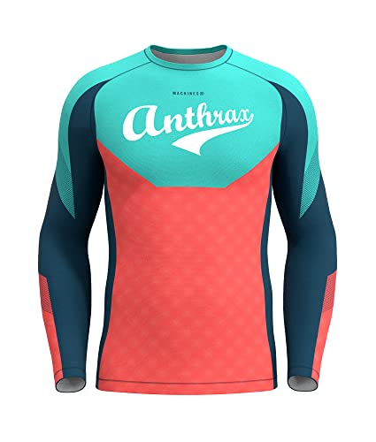 Anthrax Rashguard True Speed - Funktionsshirt Herren Langarm - Dry-Fit Funktion - Leichtes und Luftdurchlässiges Material – Vielfältige Designs – Crossfit - Ausdauer - Fitness von Anthrax