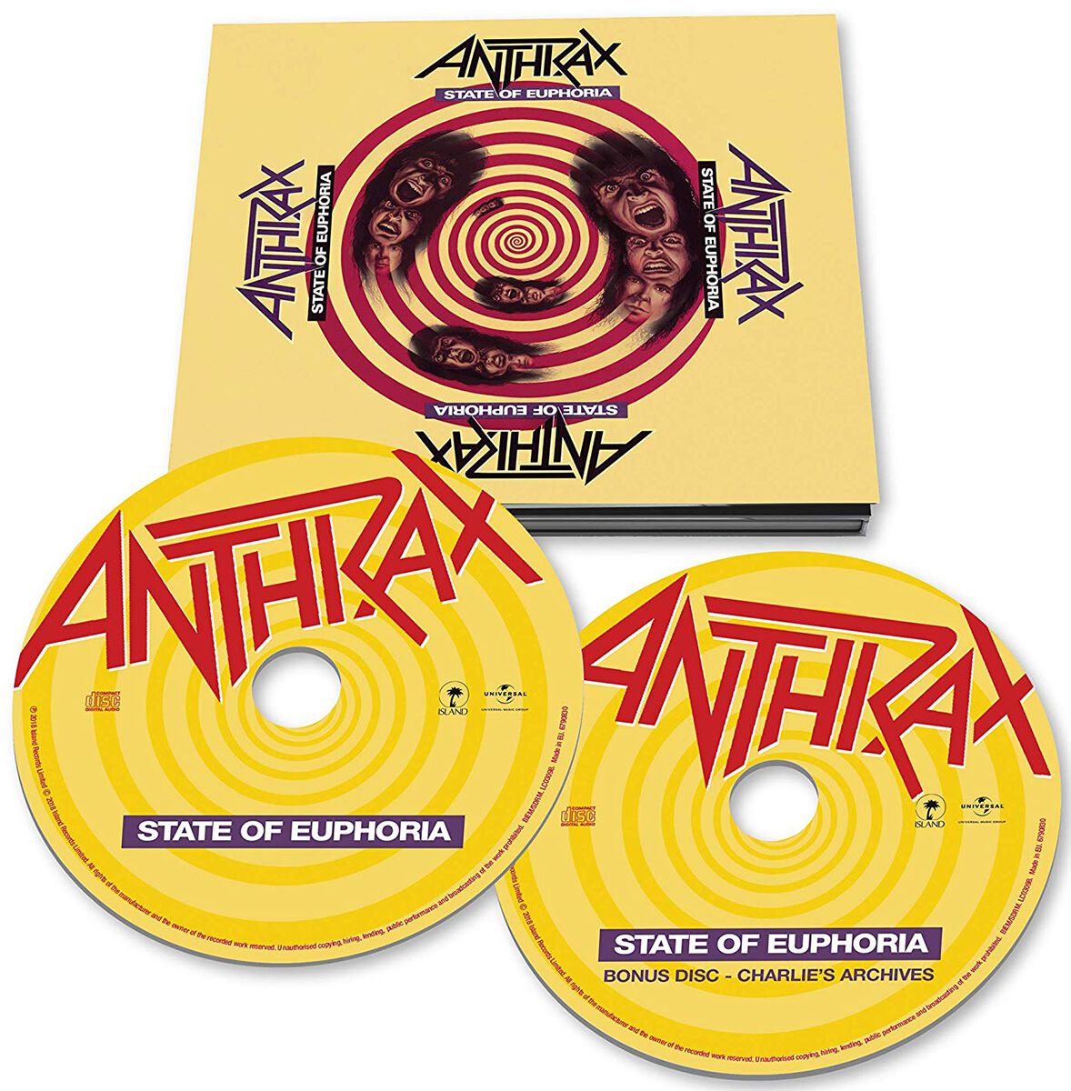 Anthrax State of Euphoria CD multicolor von Anthrax