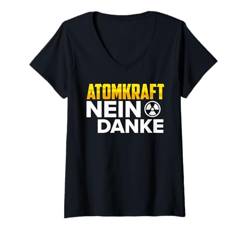 Damen Anti ATOM ENERGIE NEIN DANKE ATOMKRAFT Lustig Radiator T-Shirt mit V-Ausschnitt Damen Anti ATOM ENERGIE NEIN DANKE ATOMKRAFT Lustig Radiator T-Shirt mit V-Ausschnitt von Anti-Atom TShirt Atomkraft Nein Danke Atom Energie