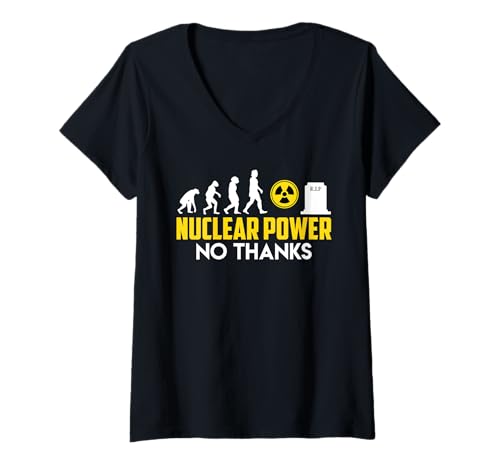 Damen Anti ATOM ENERGIE NEIN DANKE ATOMKRAFT Lustig Radiator T-Shirt mit V-Ausschnitt Damen Anti ATOM ENERGIE NEIN DANKE ATOMKRAFT Lustig Radiator T-Shirt mit V-Ausschnitt von Anti-Atom TShirt Atomkraft Nein Danke Atom Energie