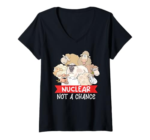 Damen Anti Atomkraft NUKLEAR KOMMT NICHT IN FRAGE Atomkraft T-Shirt mit V-Ausschnitt Damen Anti Atomkraft NUKLEAR KOMMT NICHT IN FRAGE Atomkraft T-Shirt mit V-Ausschnitt von Anti-Atom TShirt Atomkraft Nein Danke Atom Energie