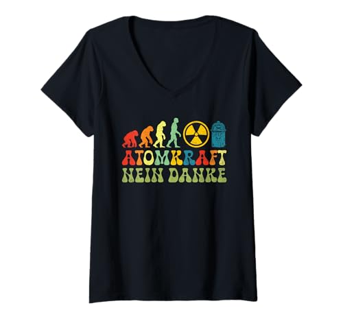 Damen Atomkraft ATOMKRAFT NEIN DANKE LUSTIG Atomkraft T-Shirt mit V-Ausschnitt Damen Atomkraft ATOMKRAFT NEIN DANKE LUSTIG Atomkraft T-Shirt mit V-Ausschnitt von Anti-Atom TShirt Atomkraft Nein Danke Atom Energie