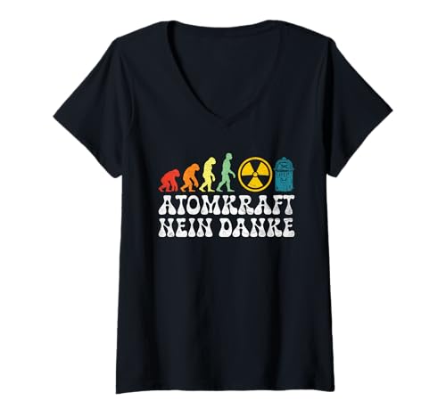 Damen Atomkraft ATOMKRAFT NEIN DANKE LUSTIG Atomkraft T-Shirt mit V-Ausschnitt Damen Atomkraft ATOMKRAFT NEIN DANKE LUSTIG Atomkraft T-Shirt mit V-Ausschnitt von Anti-Atom TShirt Atomkraft Nein Danke Atom Energie
