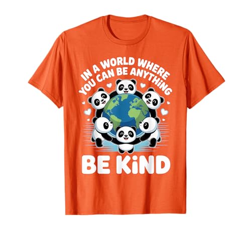 Anti-Mobbing Be Kind Panda World Kindness Awareness T-Shirt von Anti-Bullying Week Positive Message