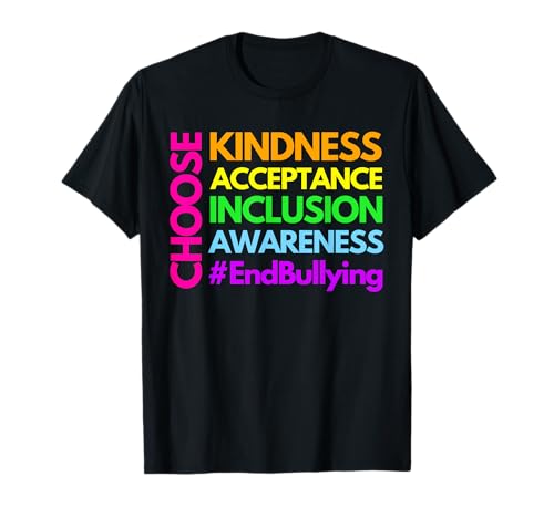 Be Kind Freundlichkeit Akzeptanz Bewusstsein Anti-Mobbing T-Shirt Be Kind Freundlichkeit Akzeptanz Bewusstsein Anti-Mobbing T-Shirt von Anti-Mobbing Message Spread Love And Awareness