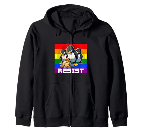 Funny Resist Tariffs Protest Groovy Men Women 4. Juli Kapuzenjacke von Anti-Trump Political Humor Clothing Gifts Store