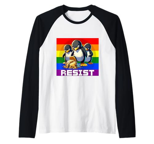 Funny Resist Tariffs Protest Groovy Men Women 4. Juli Raglan von Anti-Trump Political Humor Clothing Gifts Store
