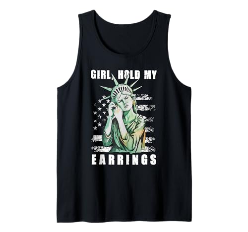 Girl Hold My Earring Kampfmodus Freiheitsstatue Anti Trump Tank Top Girl Hold My Earring Kampfmodus Freiheitsstatue Anti Trump Tank Top von Anti Trump Statue Of Liberty Resist Hands Off