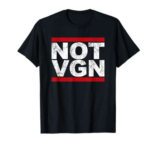 Anti Veganer Anti Vegetarier Sprüche Not Vegan 100% Veganfrei Anti Vegan T-Shirt für Herren, Schwarz, S von Anti Veganer Anti Vegetarier Sprüche