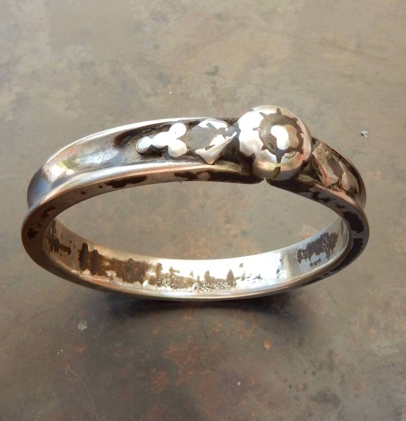 Antikes Armband Aus Silber Mit Motiv "Blume Knopf" - Indien von AnticEtnicGem