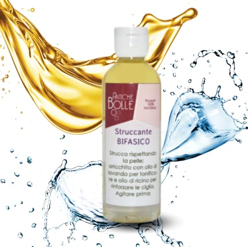 Antiche Bolle - Zweiphasiger Make-up-Entferner mit natürlichen Pflanzenölen - sanft für Gesicht und Augen, wirksam auf wasserfestem Make-Up - 100 ml Antiche Bolle - Zweiphasiger Make-up-Entferner mit natürlichen Pflanzenölen - sanft für Gesicht und Augen, wirksam auf wasserfestem Make-Up - 100 ml von Antiche Bolle