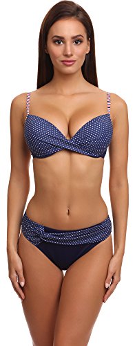 Antie Damen Bikini Set C4st1r3C1 2017 (Marineblau(1607), Cup 75D / Unterteil 38) von Antie