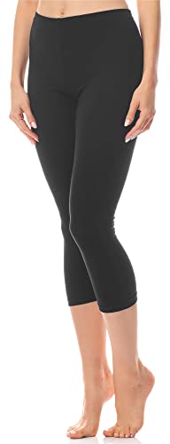 Antié Damen Leggings 3/4 aus Baumwolle AN60-101(Graphite,L) von Antie