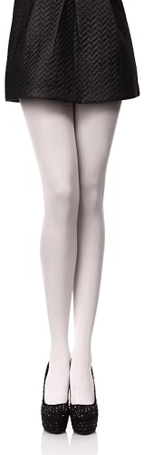 Antie Damen Mikrofaser Strumpfhose bunt blickdicht AN-122 60 DEN (Weiß, XXL (50-56)) von Antie