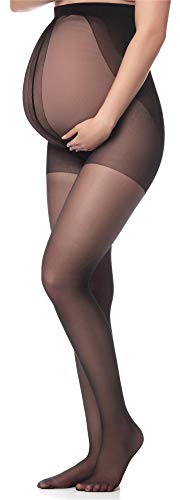 Antie Damen Schwangerschaft Strumpfhose 20 DEN M5108 (Schwarz, XL) von Antie