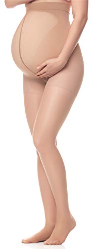 Antie Damen Schwangerschaft Strumpfhose 40 DEN M5109 (Hellnatur, L) von Antie