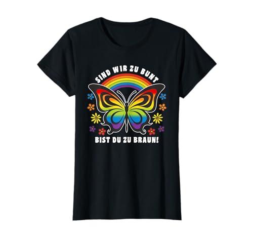Antifaschistisches LGBTQ+ Anti Homophobie Protest Damen T-Shirt Antifaschistisches LGBTQ+ Anti Homophobie Protest Damen T-Shirt von Antifaschistische Statement Designs