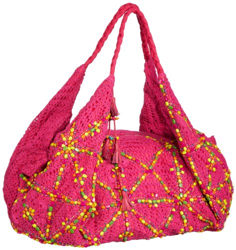 Antik Batik CROCHET1CBS, Damen Shopper, Pink (PINK), 45x35x25 cm (B x H x T) von Antik Batik