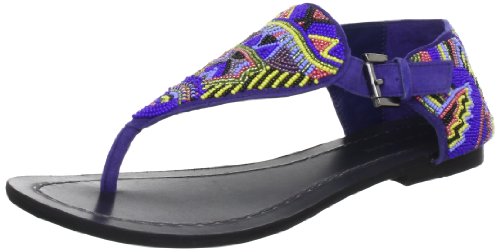 Antik Batik Damen MEX Zehentrenner, Blau (Blue), 38 von Antik Batik