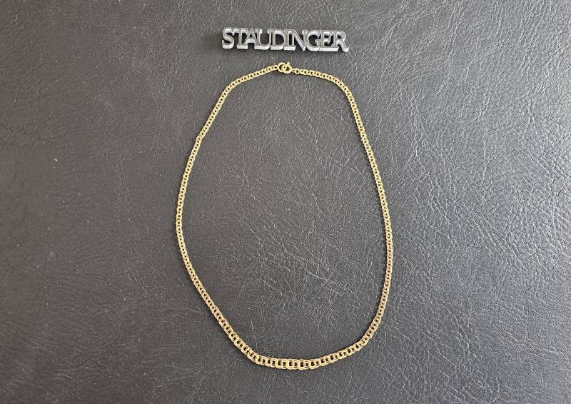 18K Goldkette 42 cm Halskette Bismarck Gelbgold von AntikStaudinger