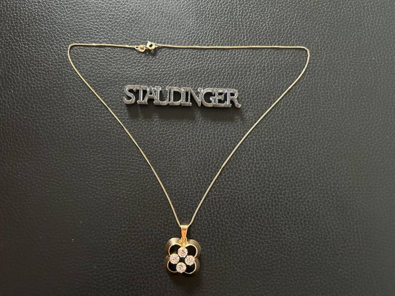 18K Goldkette Gelbgold 41 cm Anhänger 4 Gramm von AntikStaudinger