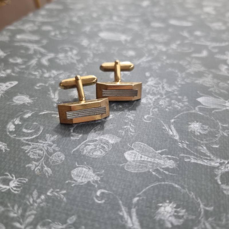 Alte Manschetten Knöpfe Aus W.germany Gold Ketten Vintage Geschenk von AntikStorys