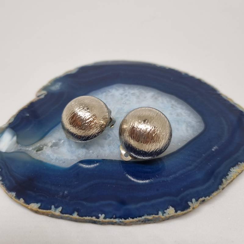 Vintage 50Er Jahre Massive Runway Ohrringe/Made in West Germany Statement Clips Silber von AntikStorys