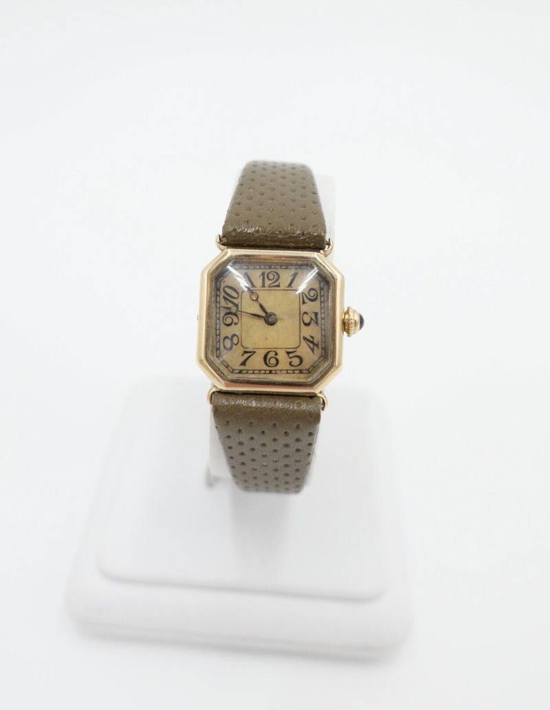 1930Er Herren Damen Uhr Henry Blank & Co & Cresarrow Usa 585 14K Gold Saphire 1930Er Herren Damen Uhr Henry Blank & Co & Cresarrow Usa 585 14K Gold Saphire von AntikhandelStuttgart
