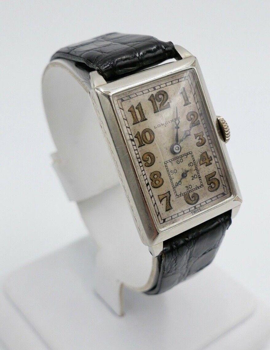 1930Er Vintage Longines Herren Vergoldet Gold Filled Cal. 947N Neues Lederband von AntikhandelStuttgart