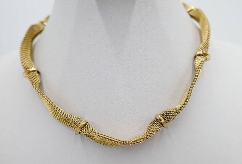 1958 Designer Damen Collier/Kette Vergoldet Grosse Für Dior 39cm von AntikhandelStuttgart