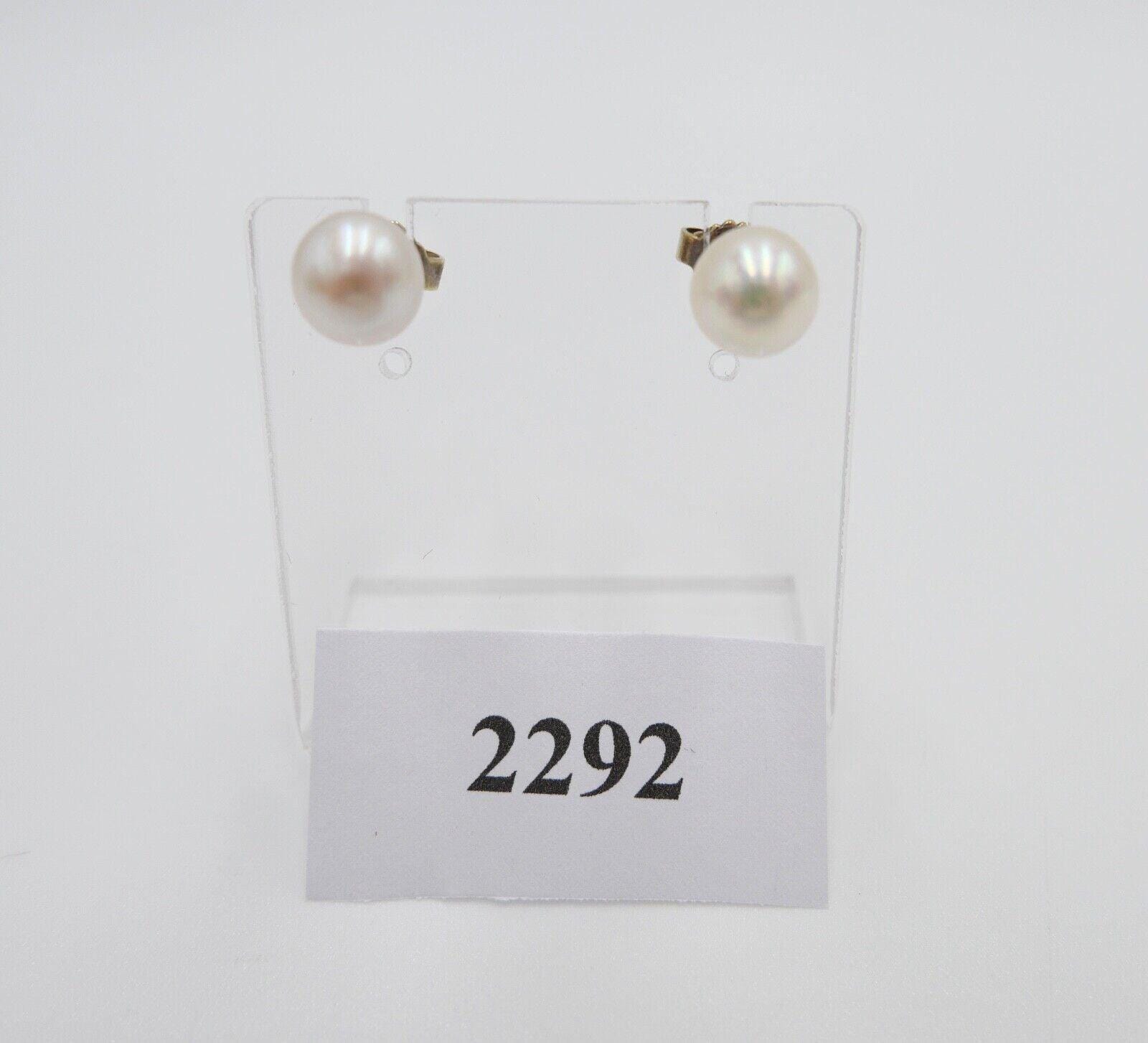 1980Er Gelbgold 585 14K Perlen Ohrringe Ohrstecker Ø 7, 9mm Butterfly Verschluss 1980Er Gelbgold 585 14K Perlen Ohrringe Ohrstecker Ø 7, 9mm Butterfly Verschluss von AntikhandelStuttgart