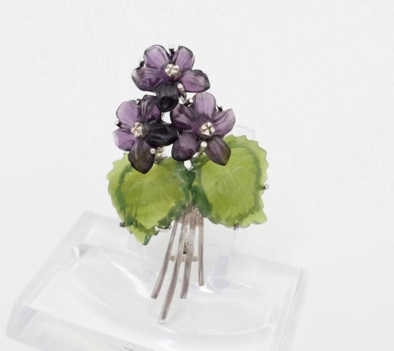 70Er Jahre Florale Silberbrosche Brosche Silber 835 Blumen Aus Glas Glassteine 70Er Jahre Florale Silberbrosche Brosche Silber 835 Blumen Aus Glas Glassteine von AntikhandelStuttgart