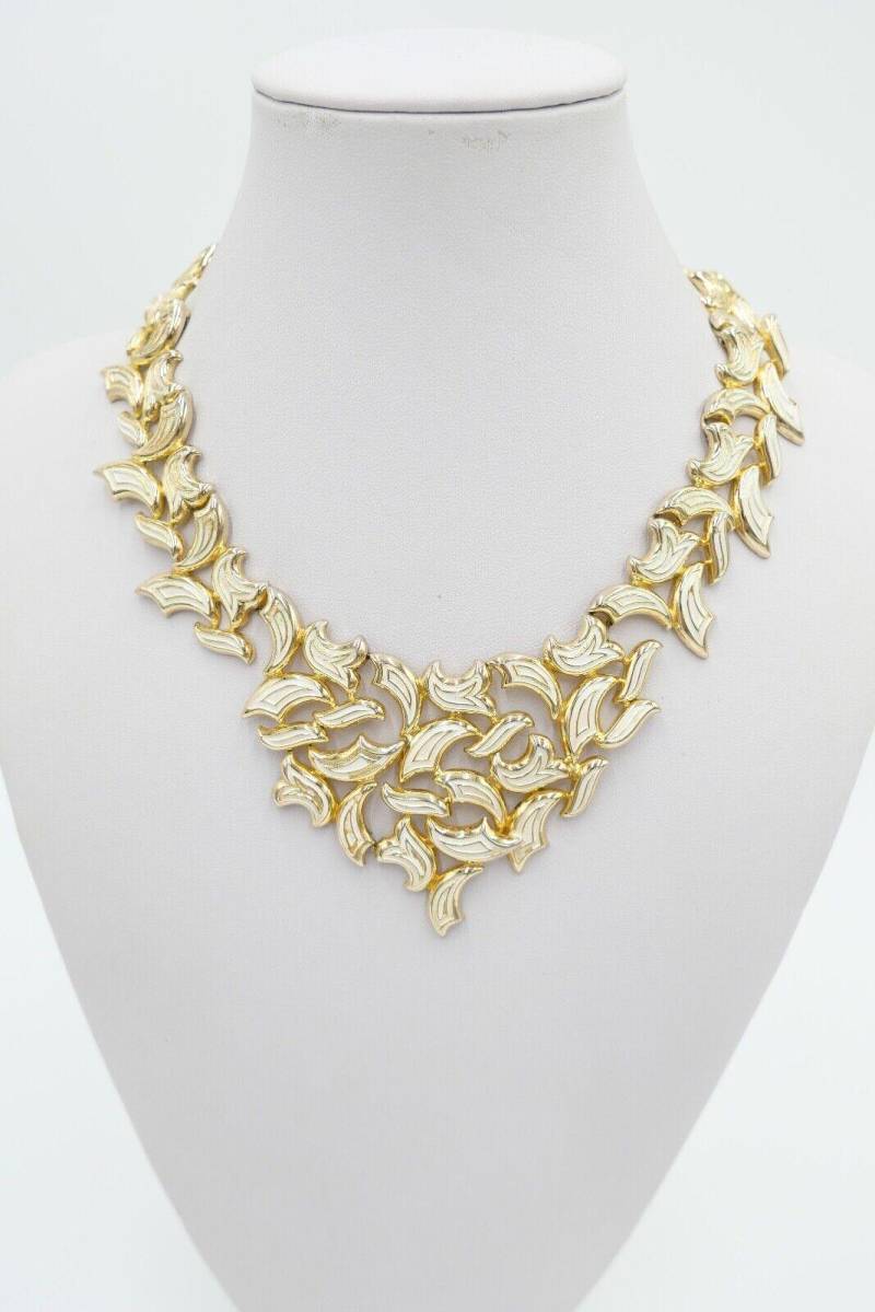 70Er Jahre Grosse Germany Collier Vergoldet Mit Emaille 70Er Jahre Grosse Germany Collier Vergoldet Mit Emaille von AntikhandelStuttgart