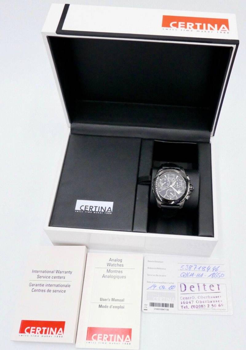 Certina Ds First Chrono Ref 538718446 Quartz 100M Damenuhr Full Set Aus 2010 von AntikhandelStuttgart