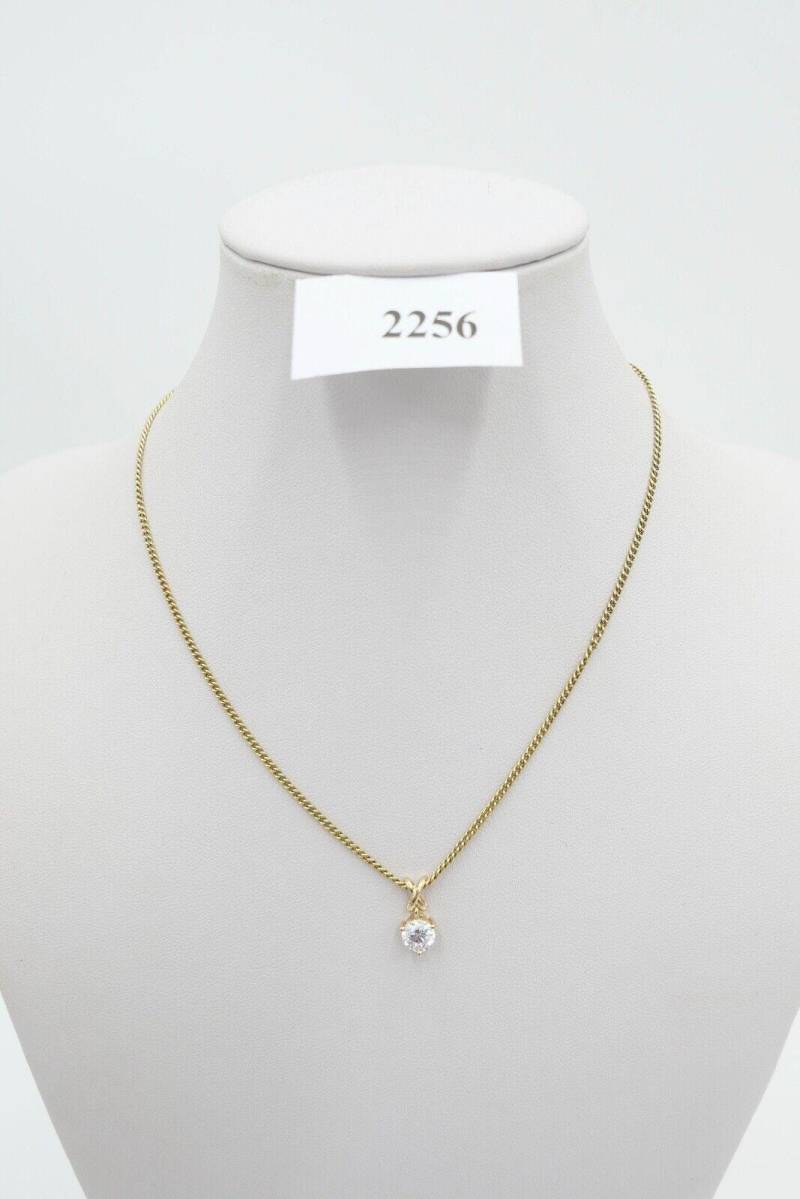 Dqcz Anhänger Mit Zirkonia 585/14K Gold Gelbgold von AntikhandelStuttgart