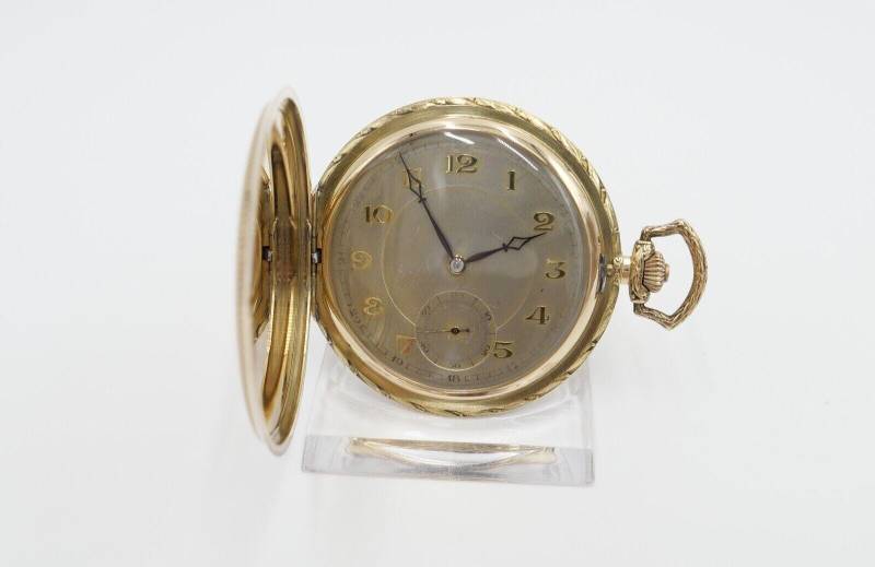 Jhh J.h. Hasler & Fils 1916 - 1925 Savonette Taschenuhr 585/14K Gold Ø 53 Mm von AntikhandelStuttgart