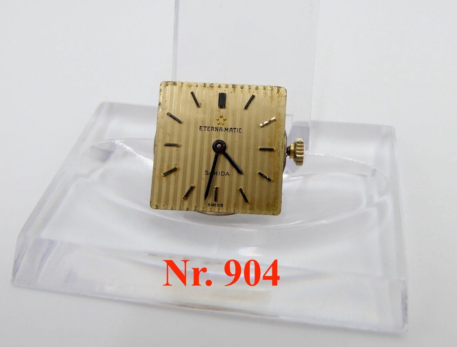 Läuft Eterna Matic Sahida Cal. 1446U Automatic Uhrwerk Ziffernblatt Zeiger Krone von AntikhandelStuttgart