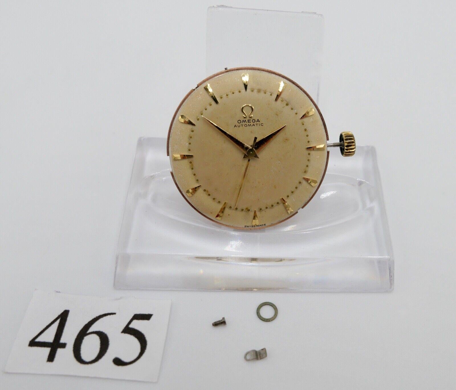 Läuft Omega Cal. 354 Autom Uhrwerk Ziffernblatt Zeiger Krone Voll Funktionsfähig von AntikhandelStuttgart