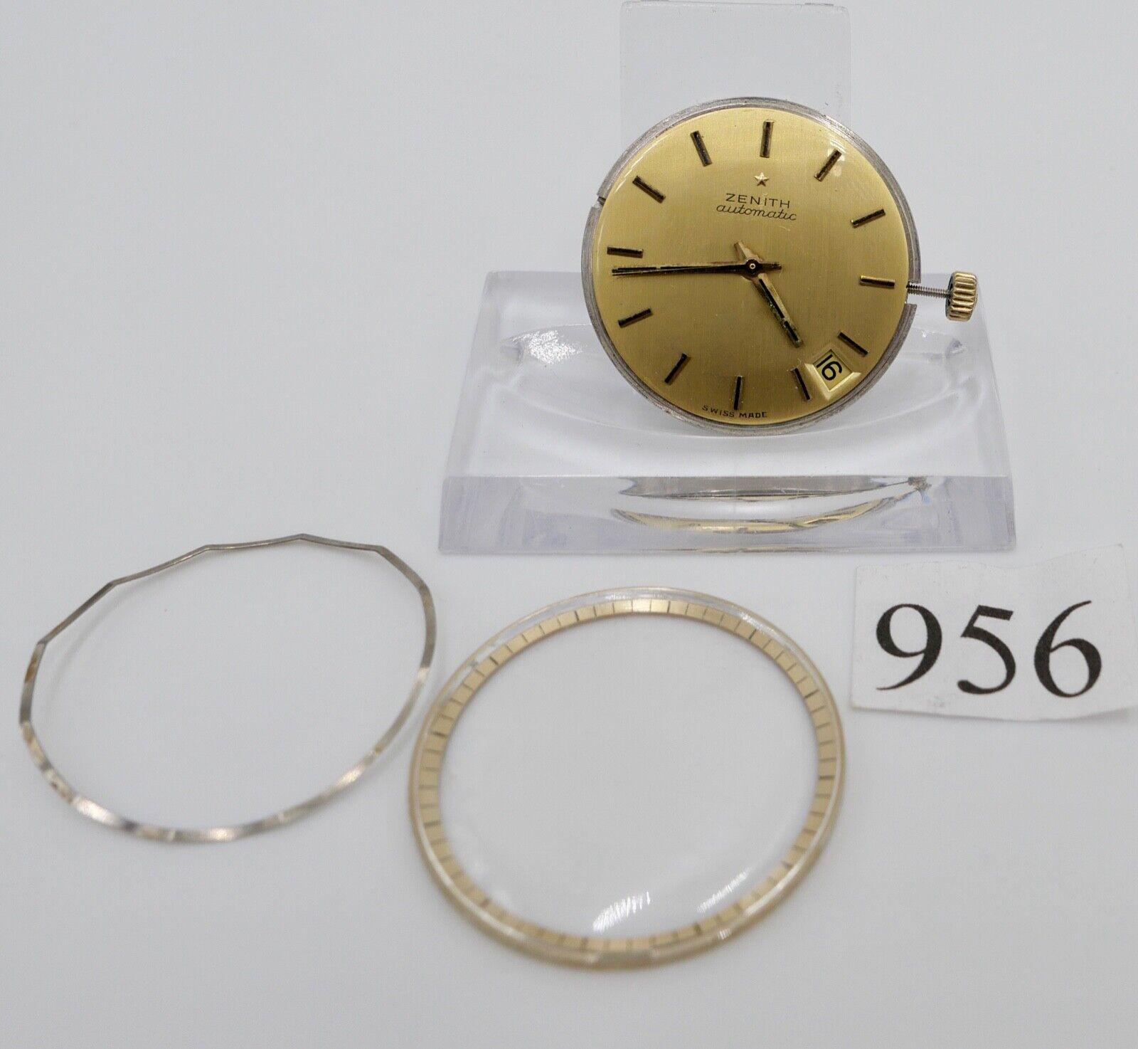 Läuft Zenith Cal. 408 Automatic Uhrwerk Ziffernblatt Zeiger Krone Glas von AntikhandelStuttgart