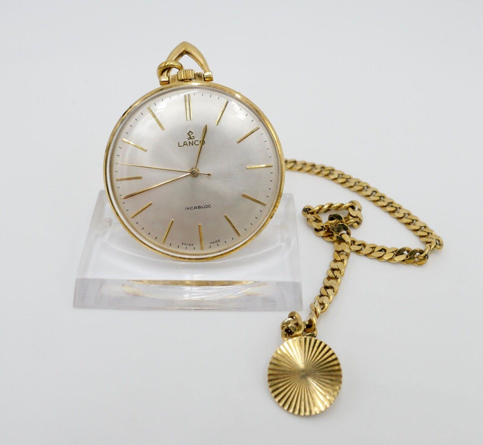Lanco Taschenuhr Vergoldet Cal. 1103 1104 Selten von AntikhandelStuttgart