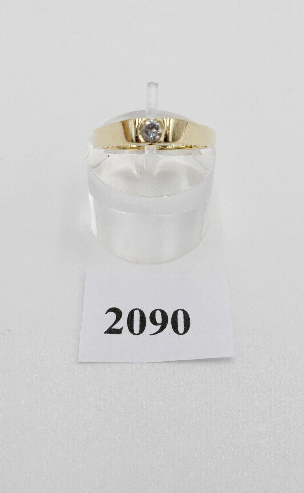 Massiver 80Er Jahre Solitär Brillant Spannring 585 14K Gold Ring Gr.59 von AntikhandelStuttgart