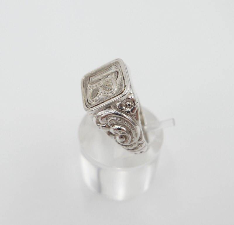 Massiver Jugendstil Siegelring Monogramm Pb Bp Herrenring Ring 835 Silber Gr. 57 von AntikhandelStuttgart