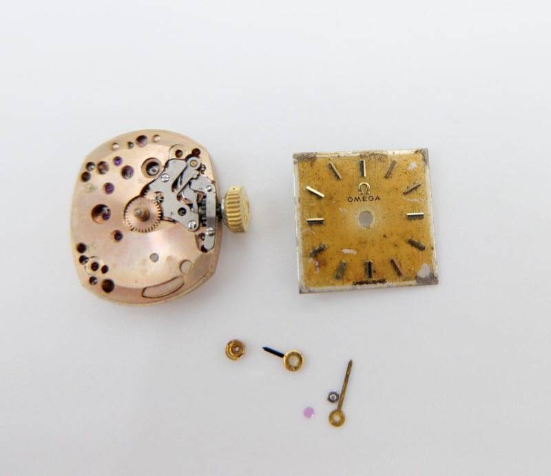 Omega Cal. 484 Uhrwerk Krone Zifferblatt Zeiger Defekt Ersatzteil Omega Cal. 484 Uhrwerk Krone Zifferblatt Zeiger Defekt Ersatzteil von AntikhandelStuttgart