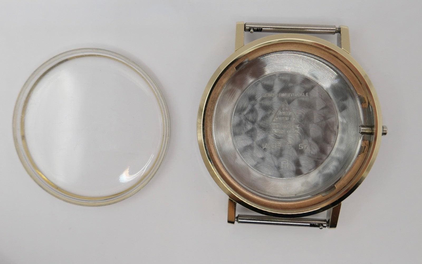 Omega Seamaster 14765 3 Sc Gehäuse & Glas Ø 34mm Vergoldet Edelstahl von AntikhandelStuttgart