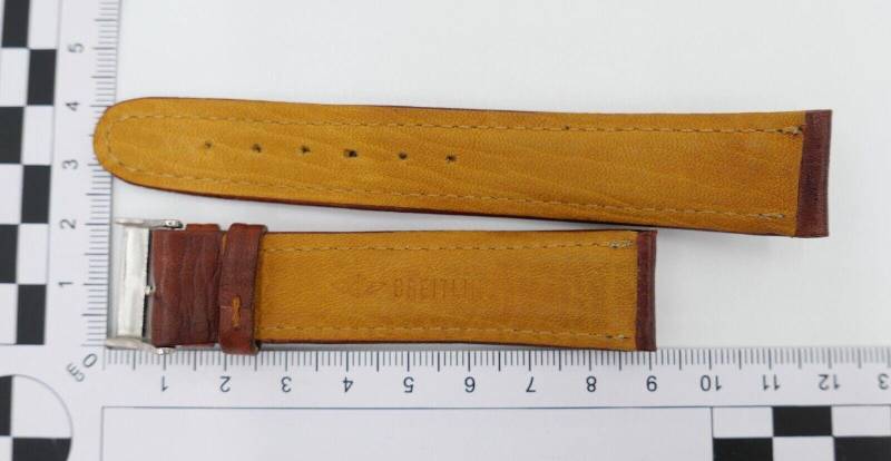 Original 20mm Breitling Leder Uhrenband 20-18 Neuwertig Armband von AntikhandelStuttgart