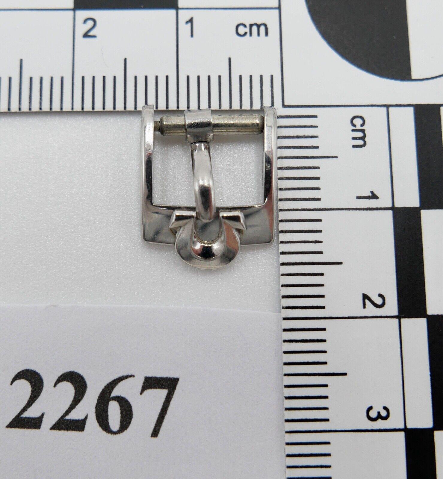 Original Alte Omega Dornschließe Edelstahl Armbanduhr 10mm Clasp Buckle Pat Bvt von AntikhandelStuttgart